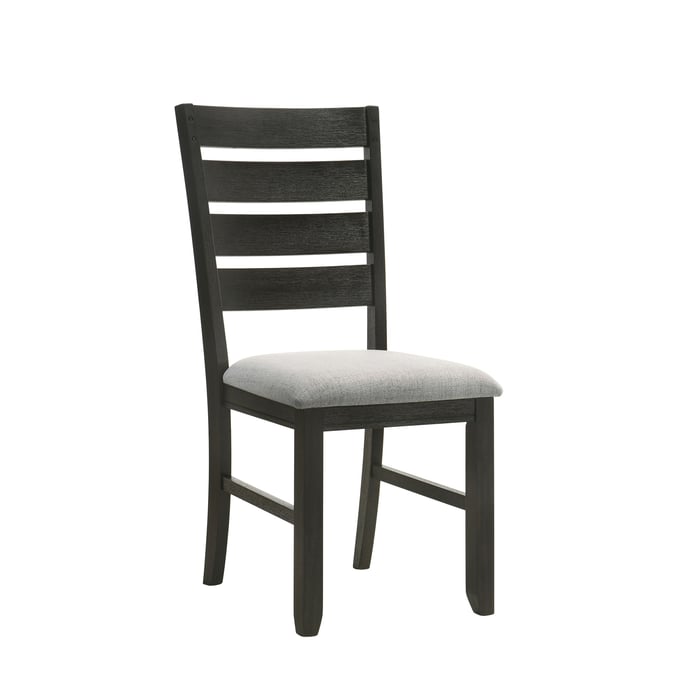 2 Crown Mark Bardstown Wheat Charcoal Side Chairs CRW-2152WC-S