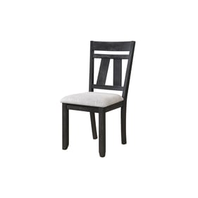 2 Crown Mark Maribelle Wheat Charcoal Side Chairs