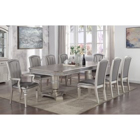 Crown Mark Klina 9pc Dining Room Set with Arm Chair