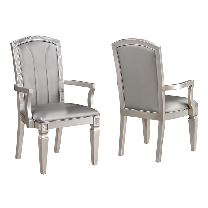 2 Crown Mark Klina Arm Chairs CRW-2200A