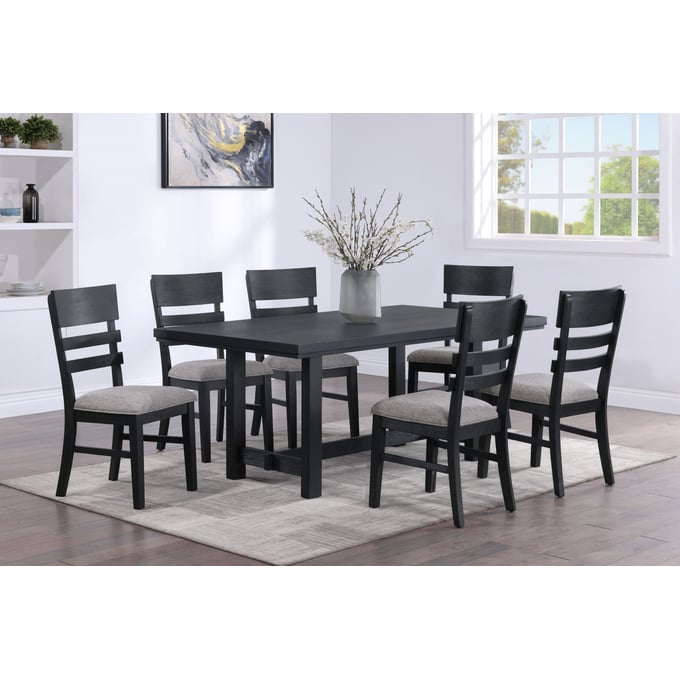 Crown Mark Guthrie 7pc Dining Room Set CRW-2211T-4072-DR-S2