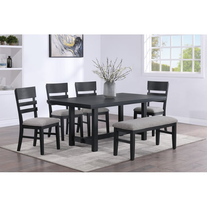 Crown Mark Guthrie 6pc Dining Room Set CRW-2211T-4072-DR-S3