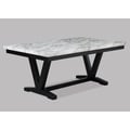 TANNER DINING TBL FAUX CARRARA MBL