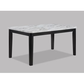 Crown Mark Pascal White Black Dining Table