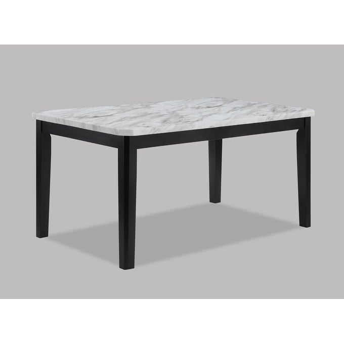 Crown Mark Pascal White Black Dining Table CRW-2224T-3864