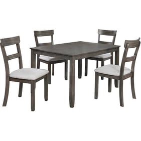 Crown Mark Henderson Grey 5pc Dining Room Set