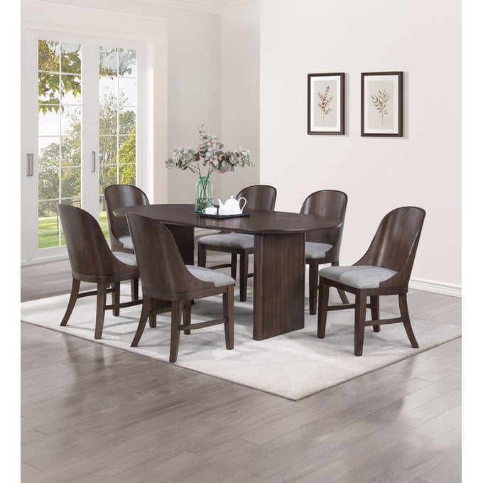 Crown Mark Cullen 7pc Dining Room Set CRW-2268-DR-S2