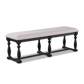 Crown Mark Regent Charcoal Black Bench