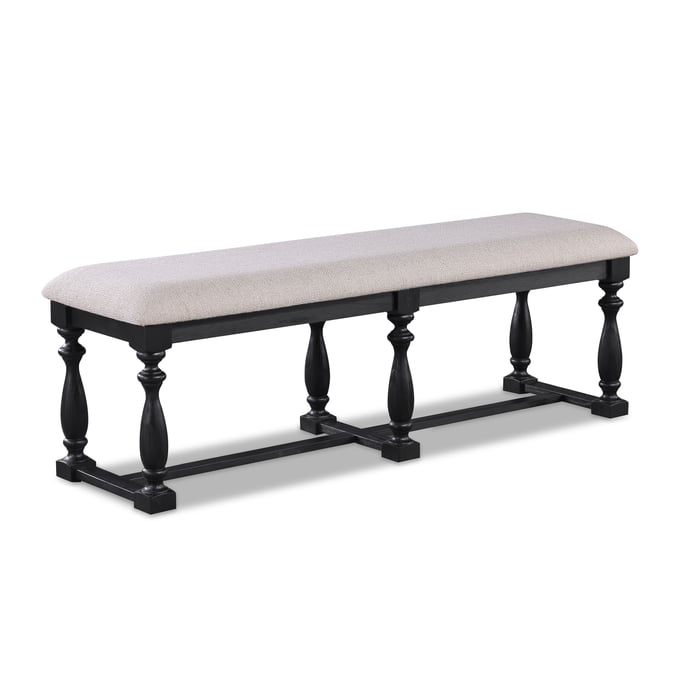 Crown Mark Regent Charcoal Black Bench CRW-2270CL-BENCH