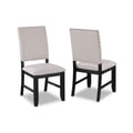 REGENT SIDE CHAIR CHARCOAL BLACK