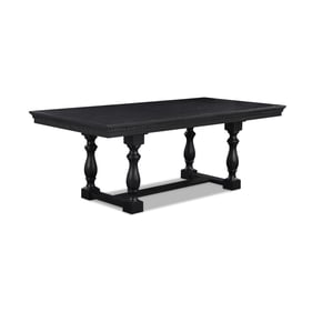 Crown Mark Regent Charcoal Black Dining Table