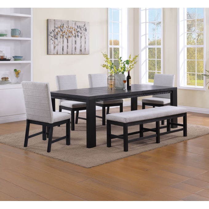 Crown Mark Pelham 6pc Dining Room Set CRW-2275-4190-DR-S2