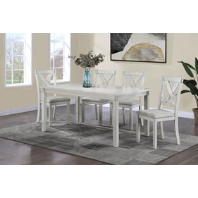 Crown Mark Clara Drift Wood 5pc Dinette Set