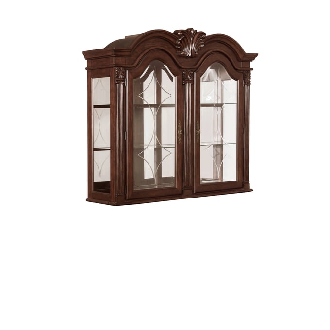 Crown Mark Neo Renaissance Warm Cherry China Hutch CRW-2400-H