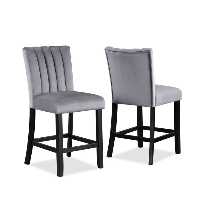 2 Crown Mark Pascal Counter Height Chairs CRW-2724S-24