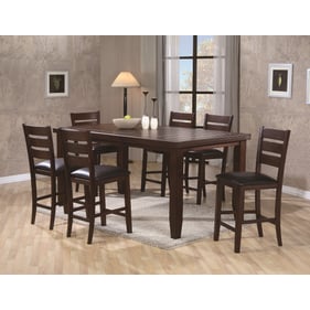 Crown Mark Bardstown Brown 7pc Counter Height Set