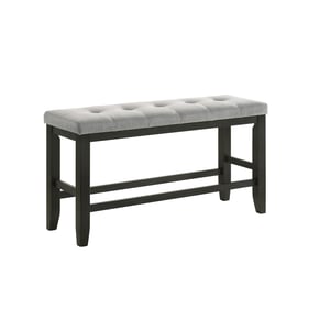 Crown Mark Bardstown Wheat Charcoal Counter Height Bench