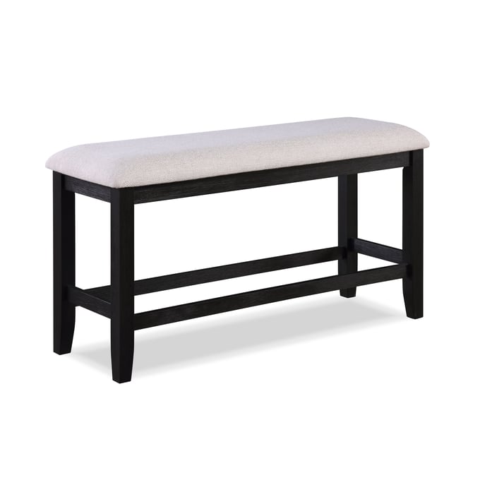 Crown Mark Regent Charcoal Black Counter Height Bench CRW-2772CL-BENCH