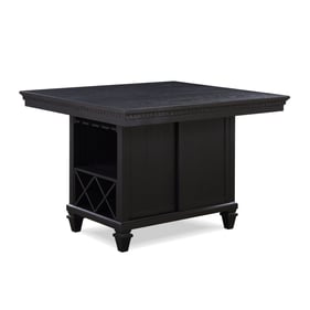 Crown Mark Regent Charcoal Black Counter Height Table