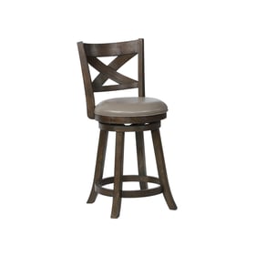 2 Crown Mark Kipper Grey Swivel Pub Stools