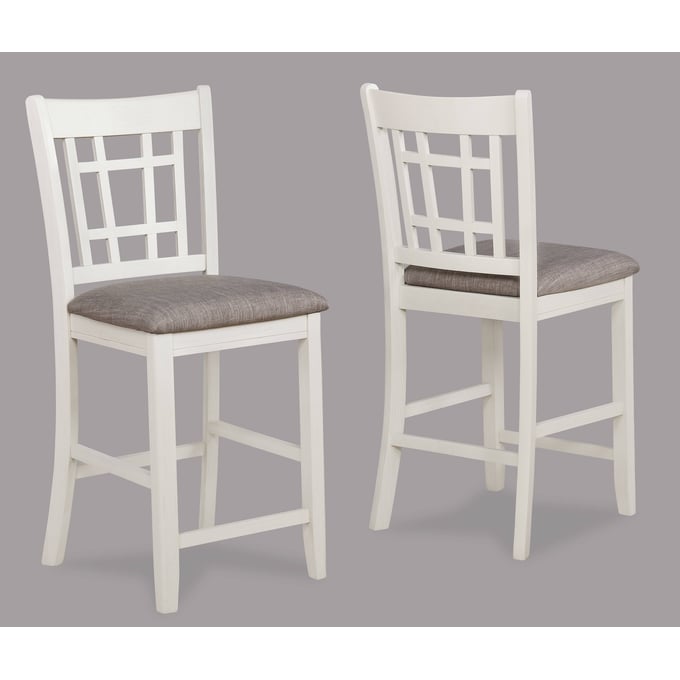 2 Crown Mark Hartwell Chalk Grey Counter Height Chairs CRW-2795CG-S-24