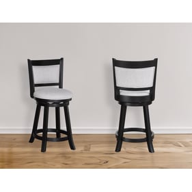 2 Crown Mark Cecil Dove Swivel Pub Stools