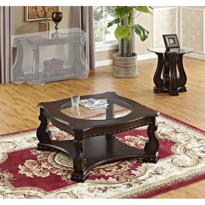 Crown Mark Madison 3pc Coffee Table Set CRW-4320-OCT-S2