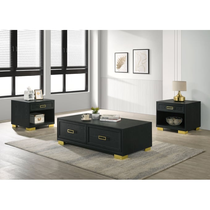 Crown Mark Pepe 3pc Coffee Table Set CRW-4600-OCT-S1