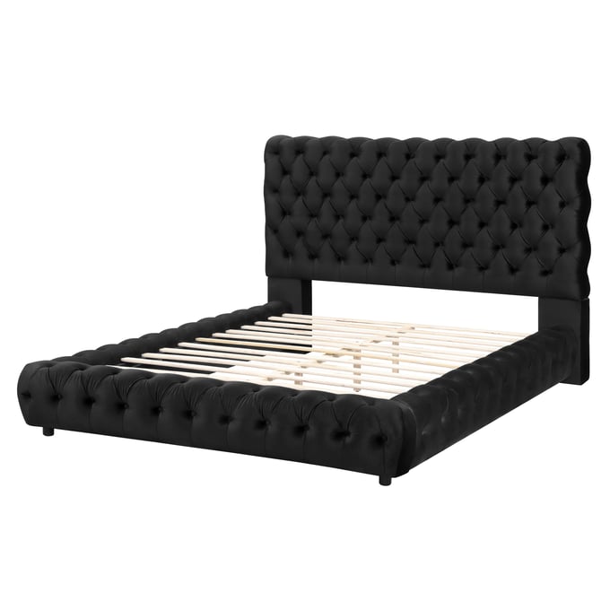 Crown Mark Flory Black Beds CRW-5112-BED-V1