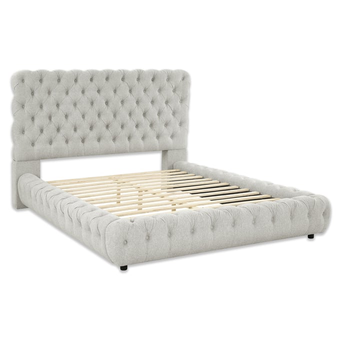 Crown Mark Flory Dove King Bed CRW-5112DV-K-BED