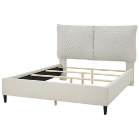 Crown Mark Violet White Dove Queen Bed