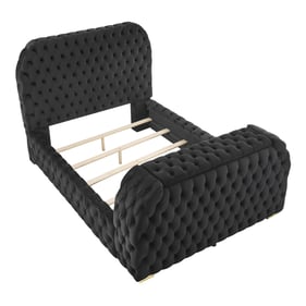 Crown Mark Natalia Black Queen Bed