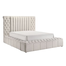 Crown Mark Danbury White Storage Queen Bed