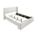 PORTIA KING/QUEEN BOUCLE RAIL WHITE