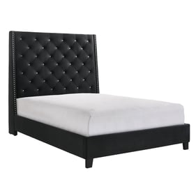 Crown Mark Chantilly Black Queen Bed