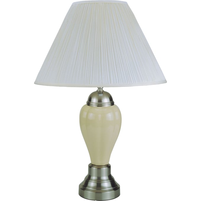 12 Crown Mark Porcelain Ivory 26 Inch Lamps CRW-6115-IV-LAMP