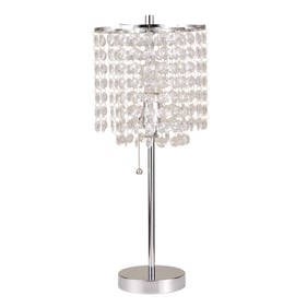 Crown Mark Chrome 19 Height Table Lamp