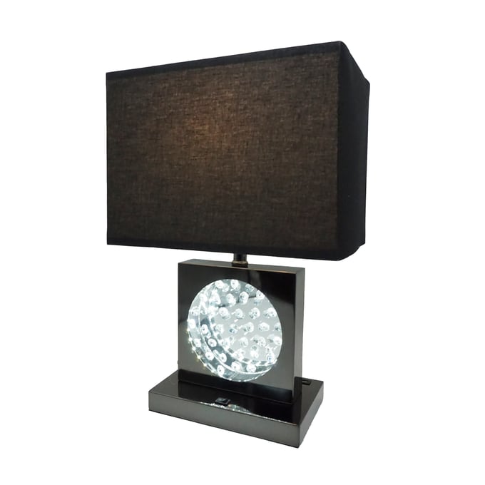 Crown Mark Black Nickel Table Lamp CRW-6289T-BN