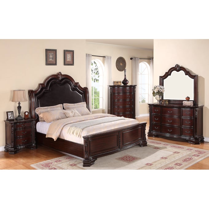 Crown Mark Sheffield 5pc Bedroom Set With King Bed CRW-B1100-K-5PC