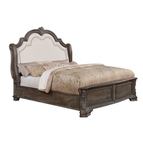 Crown Mark Sheffield Antique Grey King Bed