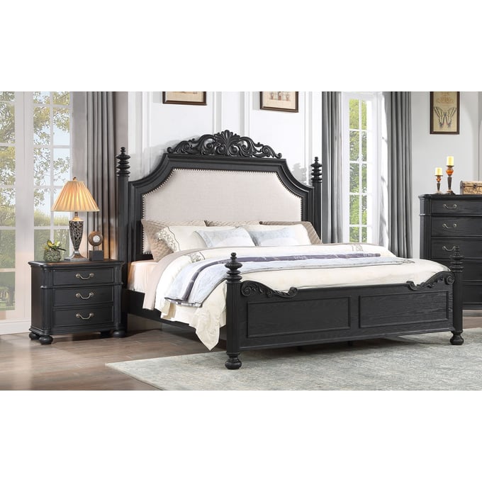 Crown Mark Kingsbury 4pc Bedroom Set With Queen Bed CRW-B1130-Q-BED-S2