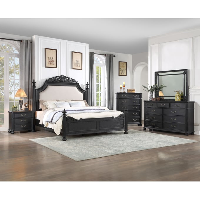 Crown Mark Kingsbury 5pc Bedroom Set With Queen Bed CRW-B1130-Q-BED-S3