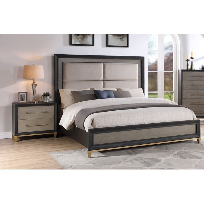 Crown Mark Payson 2pc Bedroom Set With Queen Bed CRW-B1200-Q-BED-S1