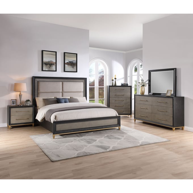 Crown Mark Payson 5pc Bedroom Set With King Bed CRW-B1200-K-BED-S3