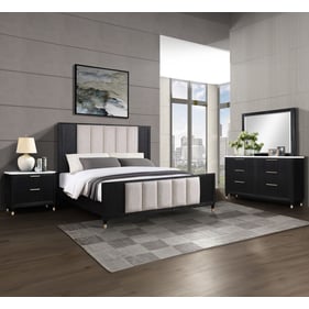 Crown Mark Kara 4pc Bedroom Set With Queen Bed