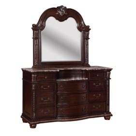 Crown Mark Stanley Dresser and Mirror