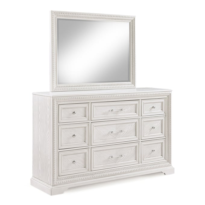 Crown Mark Alexandria Dresser and Mirror CRW-B1650-DRMR