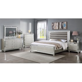 Crown Mark Cristian Champagne 5pc Bedroom Set With Queen Bed