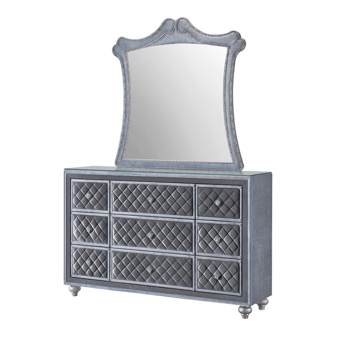 Crown Mark Cameo Dresser and Mirror CRW-B2100-DRMR