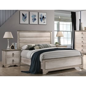 Crown Mark Patterson 2pc Bedroom Set with King Panel Bed